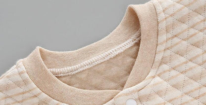 バックルキャメルカラーのベビー冬用セット
