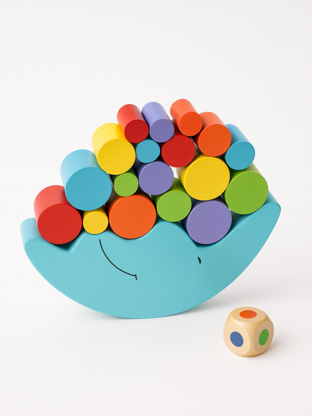 木製バランスブロックとゆらゆらベースのバランスゲームセット
