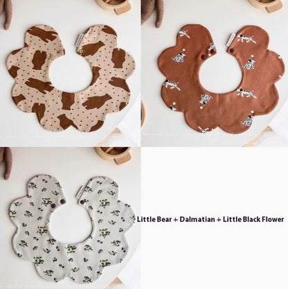 新生児ケアに適した吸水スタイ 肌触りの良いコットンビブ
