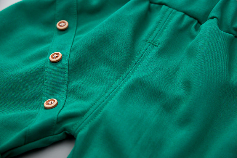 さらっと涼しく夏がもっと楽しくなる 子ども半袖Tシャツ＆ショートパンツ上下セット パイナップル柄 コットン95% 80~120cm