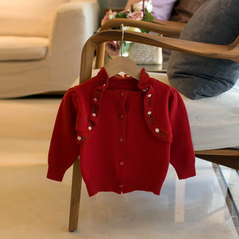 柔らかアクリル素材の秋冬ベビー服
