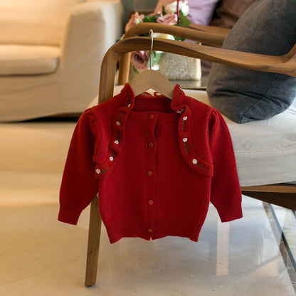 柔らかアクリル素材の秋冬ベビー服
