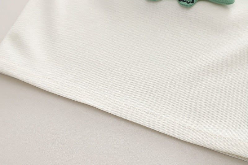 毎日を思いきり遊べる 男の子半袖セットアップ ワニ立体プリント コットン上下セット 80~120cm