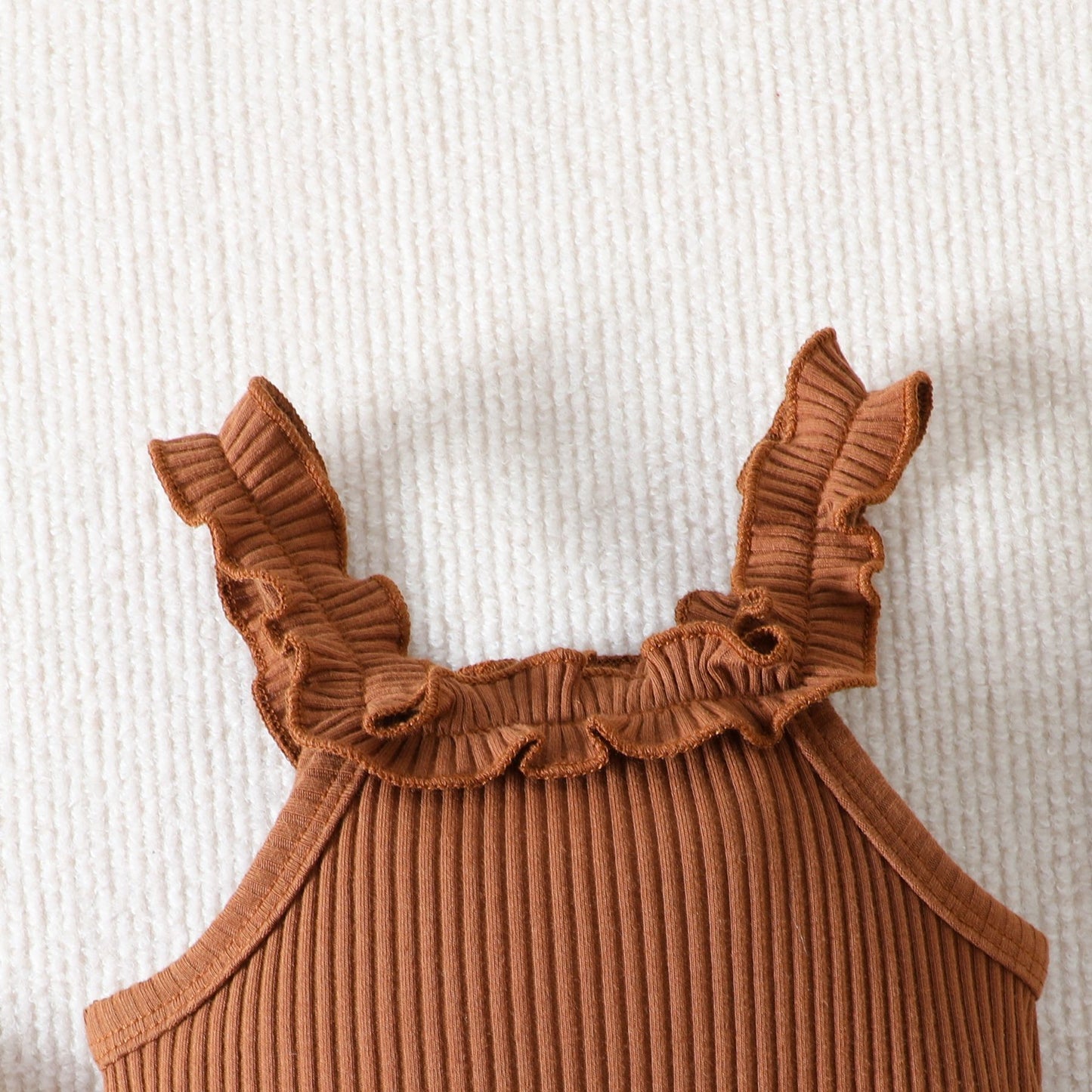 ふんわりフリルで可愛さが際立つ 女の子ベビーノースリーブロンパースセット アニマル花柄ショートパンツ コットン 70~100cm