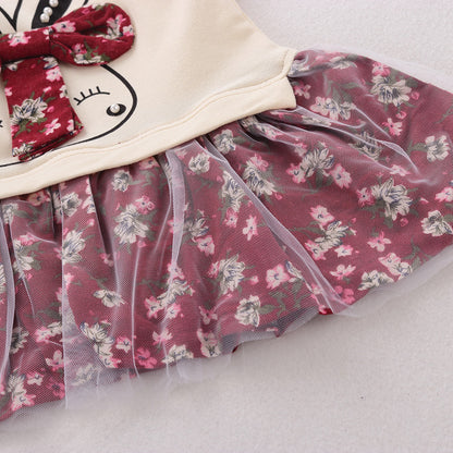 長袖デザインで秋に着やすい子どもワンピース
