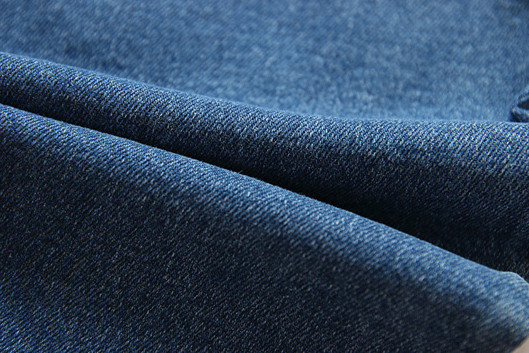 動きやすく毎日コーデに頼れる 子どもデニムオーバーオール 無地デニム サロペット風ハイウエスト ボタン留め コットン素材 ブルー 80〜120cm