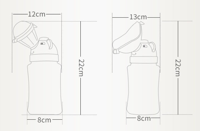 女の子用ピンクカラーの携帯トイレ
