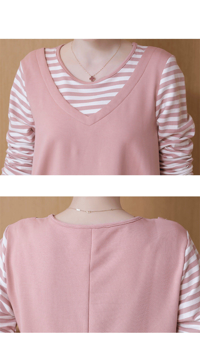 マタニティチュニックの前後デザインがわかる商品イメージ
