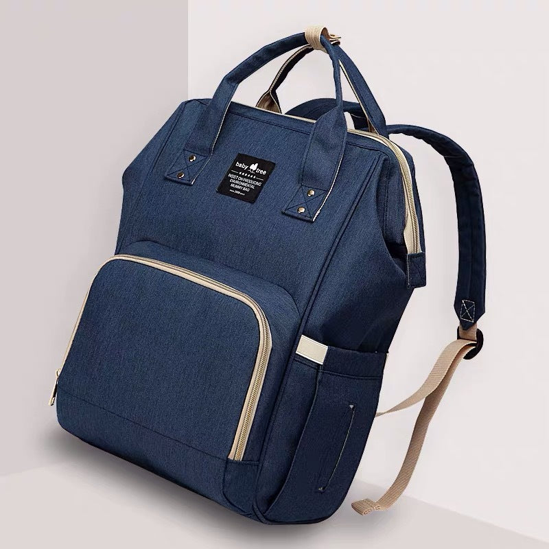 大容量マザーズリュック｜防水オックスフォード 2WAY背負い＋キャリーオン対応 27×18×39cm（約19L）