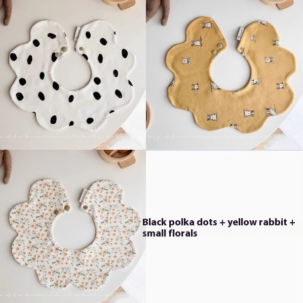 日常使いできるベビービブ 軽量コットンよだれかけ
