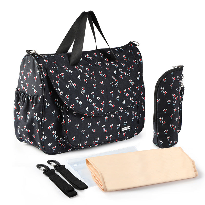 【防水プリント】マタニティバッグ ミディアムサイズ 外出・旅行の荷物をひとまとめにできるマザーズバッグ