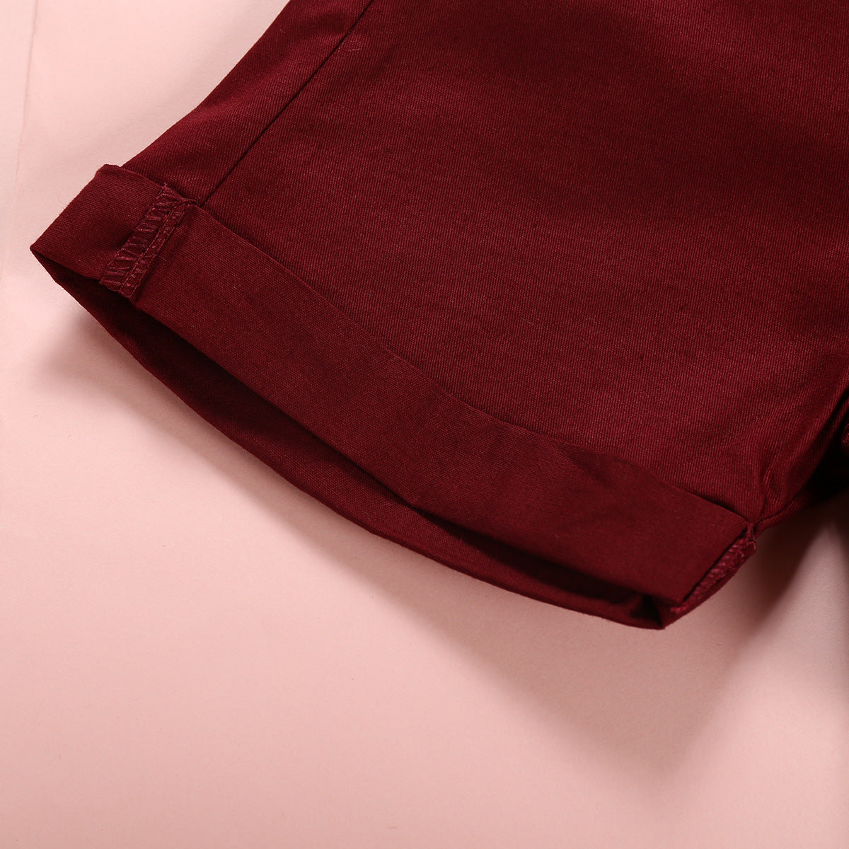 きちんと感でおでかけが決まる 男の子半袖シャツ＆ショートパンツスーツ 自転車総柄 コットン 90~130cm