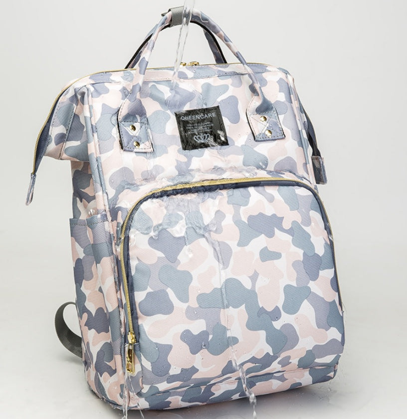 大容量おむつバッグ マザーズリュック｜20L未満 仕分け収納ダブルショルダー 防水仕様