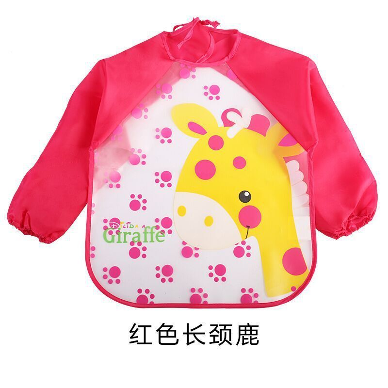 ベビー防水お食事エプロン | Long Sleeve Waterproof Baby Bib Apron Painting Gown Lumisei Prime