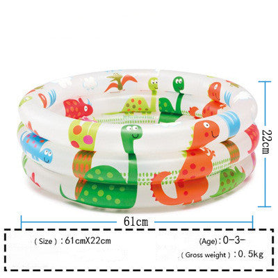 INTEX 恐竜＆火山プリント ベビープール 直径61cm・エアフロア付き（0〜3歳向け）