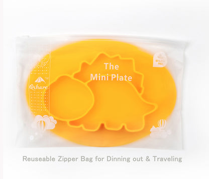 おしゃれなデザインの仕切り付きベビープレート
