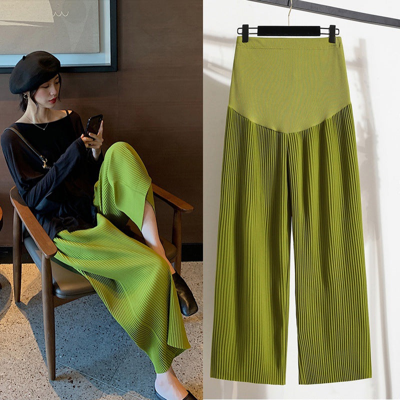 マタニティ涼感ボトムスの全体シルエットイメージ
