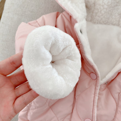 厚手フリース素材の袖部分アップ
