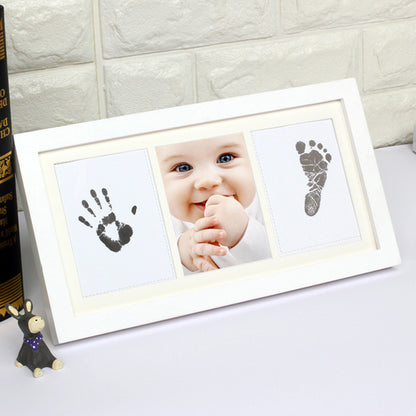 新生児 記念 手形足形 フォトフレーム｜Newborn Commemorative Hand & Footprint Frame – 小さな“今”を未来に残すメモリアルギフト