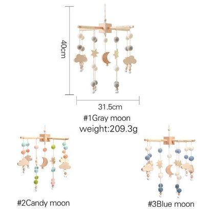 ブルームーンデザインの木製メリーの正面画像
