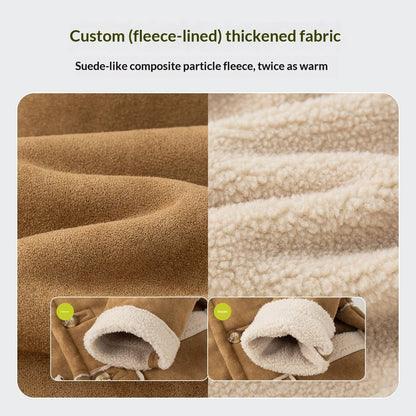 ふんわりボアで冬のおでかけもあったか 女の子フード付きコート テリークロス風ポリエステル 80–130cm