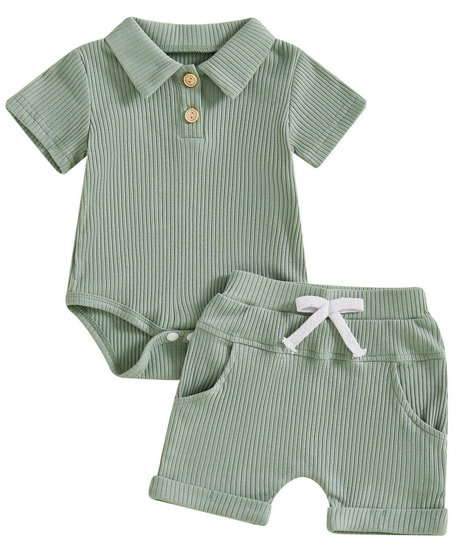 シーブルーの上下セット 単体全体イメージ
