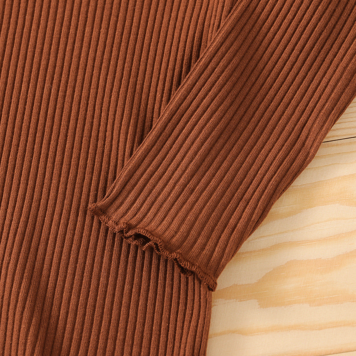 きちんと可愛いが叶う 女の子ハイネックプルオーバー×千鳥格子ジャンパースカート スカートセット コットン 90〜130cm