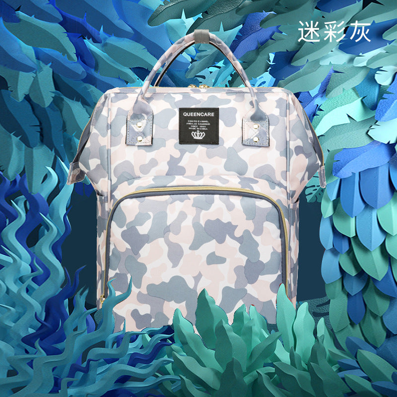 大容量おむつバッグ マザーズリュック｜20L未満 仕分け収納ダブルショルダー 防水仕様