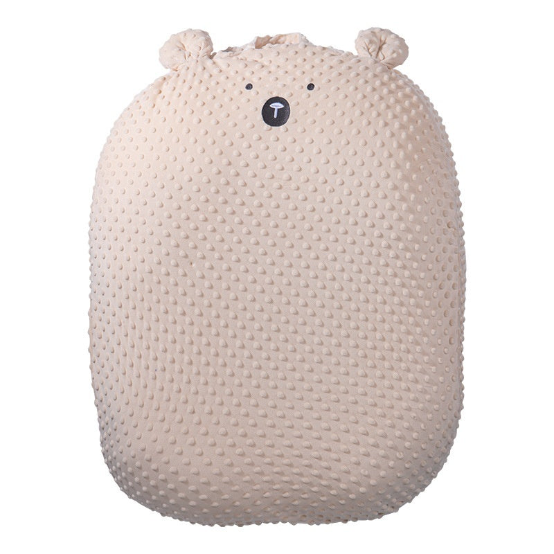 くま耳デザインのベビーネストクッション 俯瞰全体（ベビーサポートクッション）
