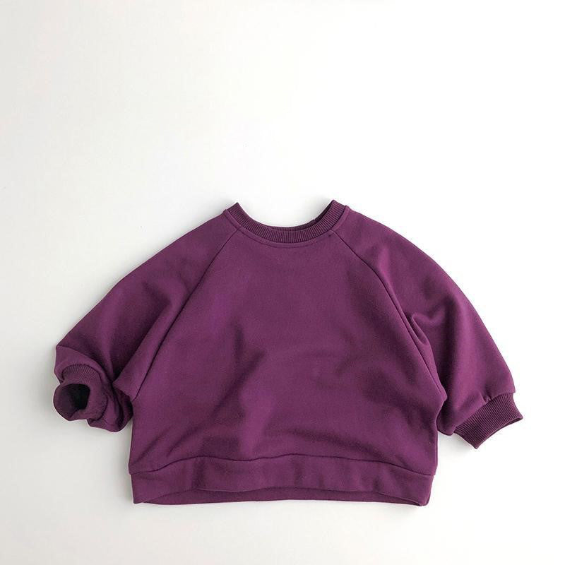 リラックスタイムにも使えるふんわり子ども長袖トップス
