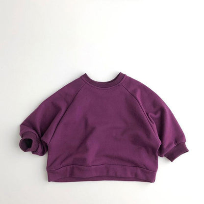 リラックスタイムにも使えるふんわり子ども長袖トップス
