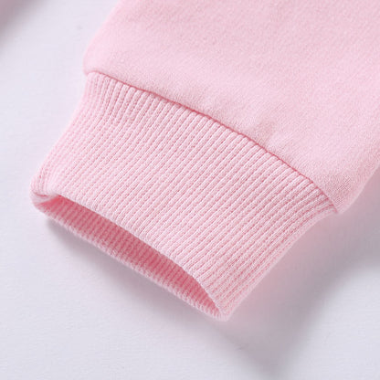 やさしいコットンで春秋にさらっと快適 子ども長袖トレーナー アニマルカートゥーンプリント クルーネック 80〜150cm