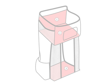 オックスフォード生地のベビー収納バッグ
