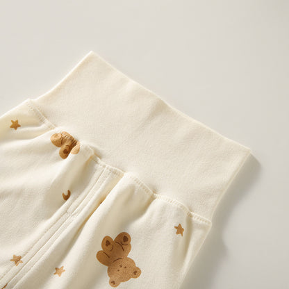 柄違いのベビーパジャマ上下セットを横に並べたイメージ画像
