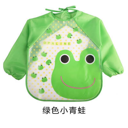 ベビー防水お食事エプロン | Long Sleeve Waterproof Baby Bib Apron Painting Gown Lumisei Prime