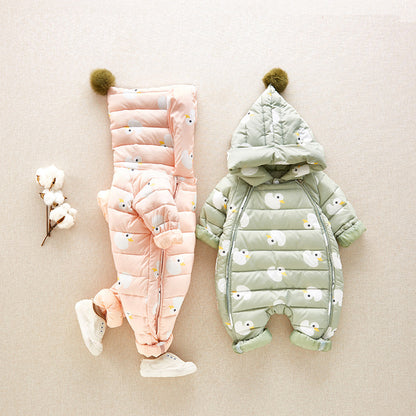 ホワイトダックダウン90％入り防寒スーツ
