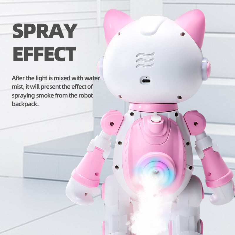 水タンクに給水してスプレーモードを準備するロボット
