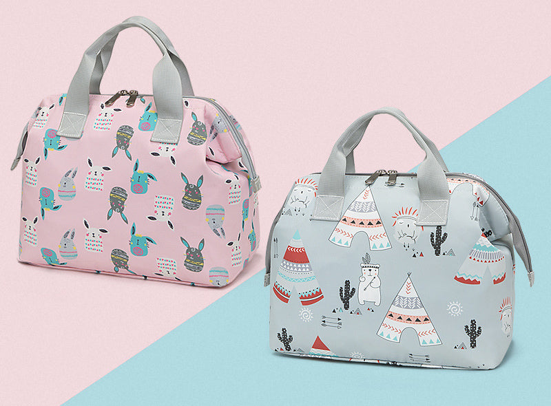 防水ナイロンおむつバッグ｜持ち運びおむつ収納 35×25×14.5cm（フリーサイズ）