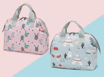 防水ナイロンおむつバッグ｜持ち運びおむつ収納 35×25×14.5cm（フリーサイズ）