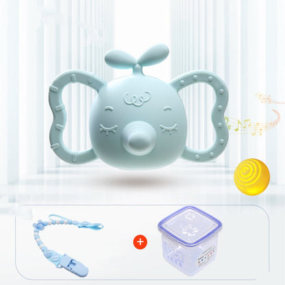 シリコン製 プロペラトップ ゾウモチーフ 歯固めラトル