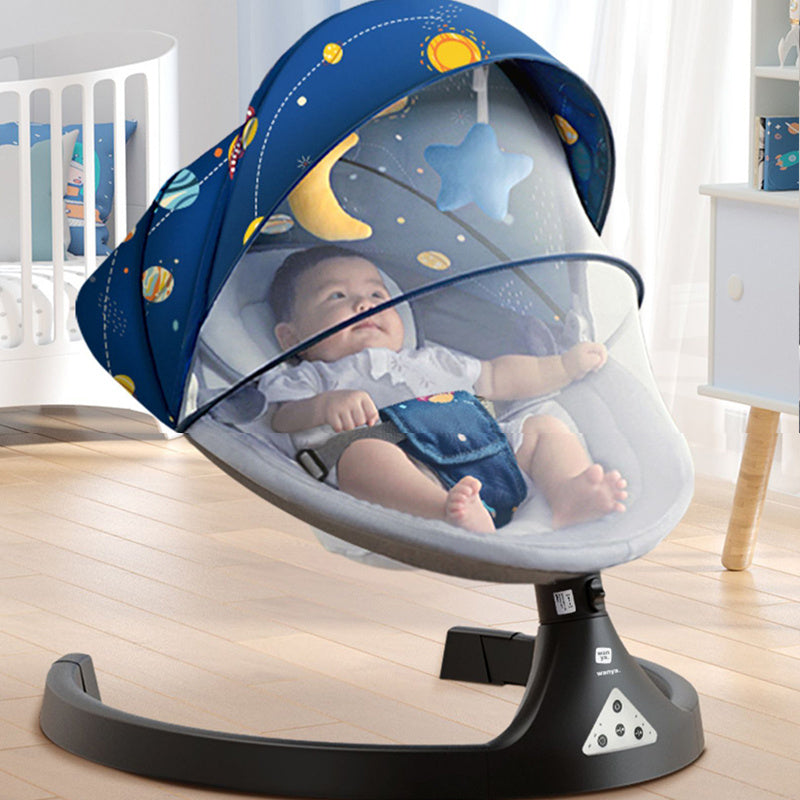 角度調節式電動ベビーロッキングチェア | Adjustable Electric Baby Rocking Chair with 5-Speed Swing, Bluetooth Music, LED Touch Panel Lumisei Prime