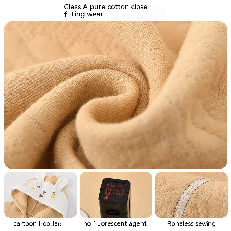 やわらかいベージュコットン生地をアップで写したテクスチャ画像
