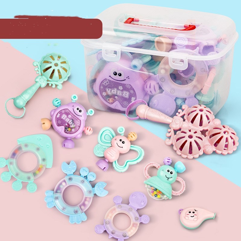 収納ボックス付きのベビー教育玩具セット
