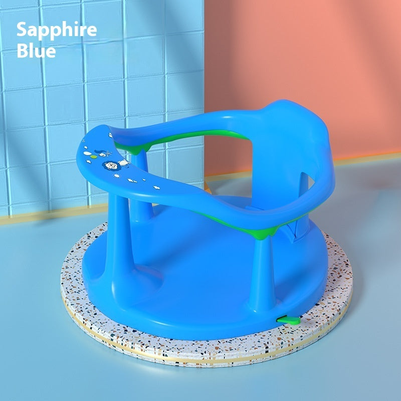 吸盤固定で安心・快適なお風呂時間へ 抱き込みガード付きベビーバスチェア PP・TPR 32×32×24cm（滑り止め・転倒対策）