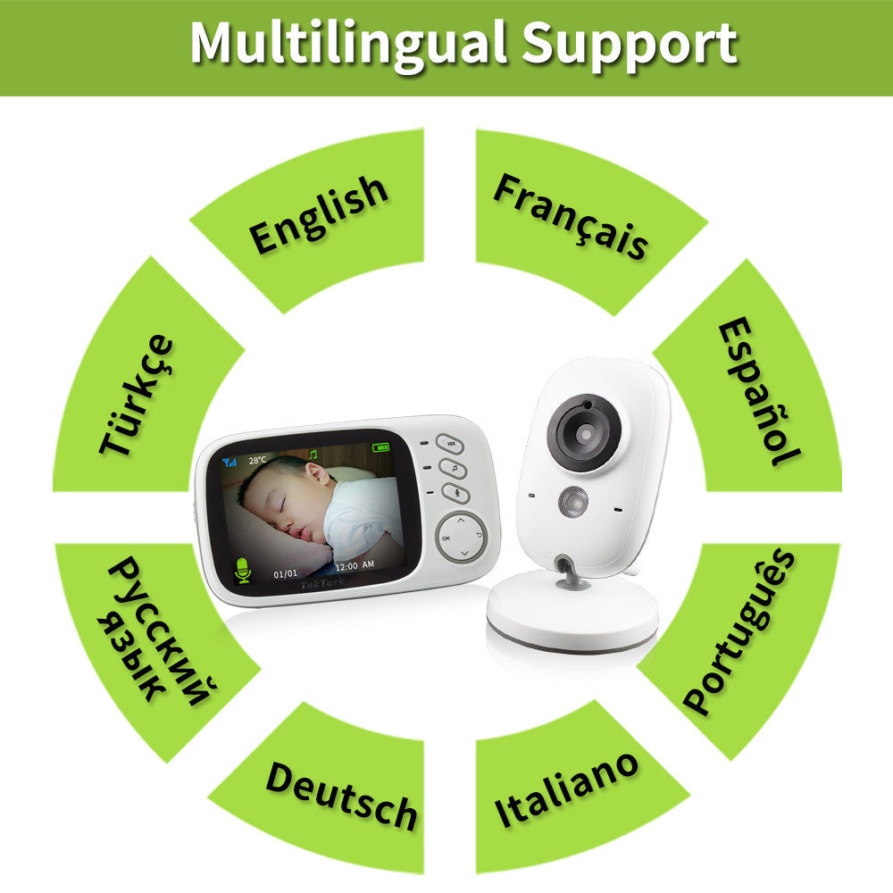 双方向通話機能搭載の育児モニター
