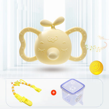 シリコン製 プロペラトップ ゾウモチーフ 歯固めラトル