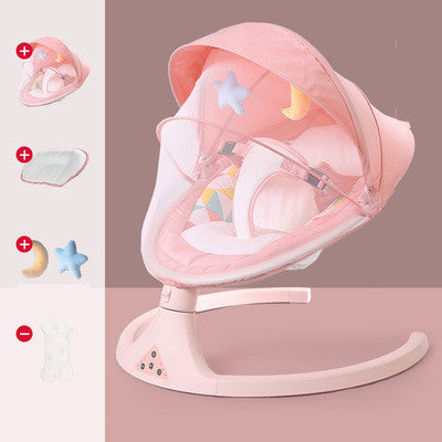 角度調節式電動ベビーロッキングチェア | Adjustable Electric Baby Rocking Chair with 5-Speed Swing, Bluetooth Music, LED Touch Panel Lumisei Prime