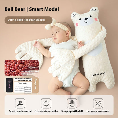 ベビーベッドにセットした抱きまくらクッションコーディネート例
