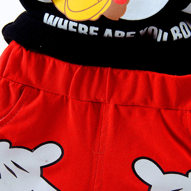 元気に動ける夏コーデが完成する 男の子半袖セットアップ BOYロゴプリント 80~110cm