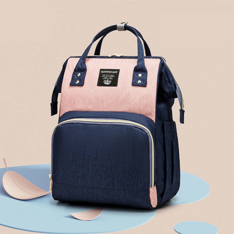 大容量おむつバッグ マザーズリュック｜20L未満 仕分け収納ダブルショルダー 防水仕様